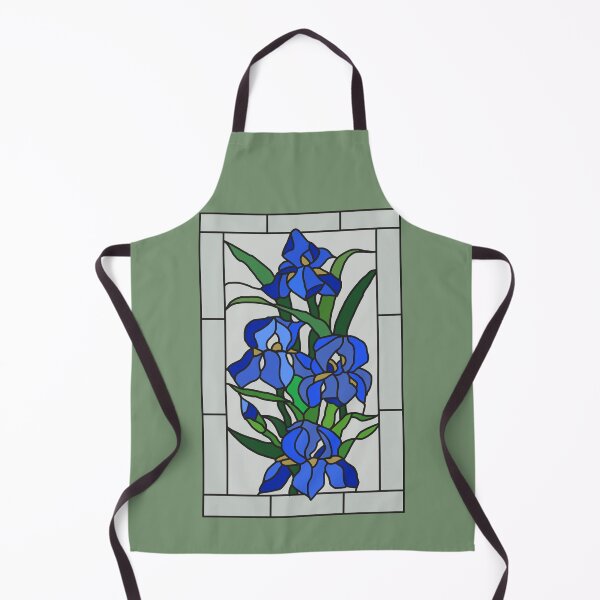 Item preview, Iris stained glass window designed and sold by AbigailHerman.