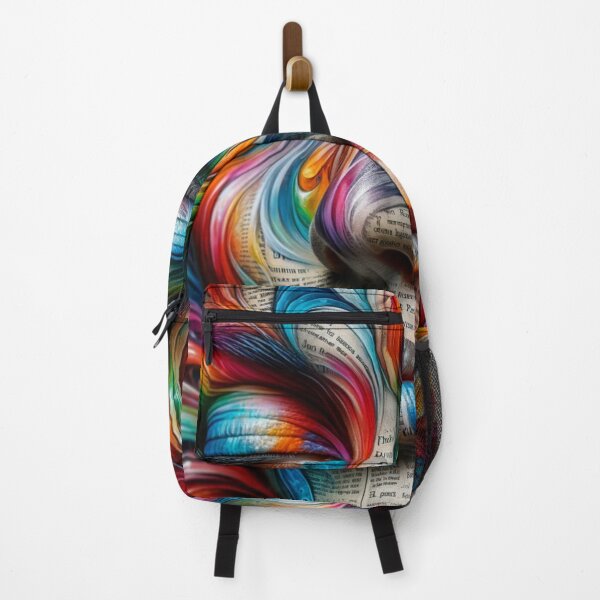 Item preview, Literary Whirlwind - Colorful Abstract Art by Yoly Dutchartdesign designed and sold by YolyArtdesign.