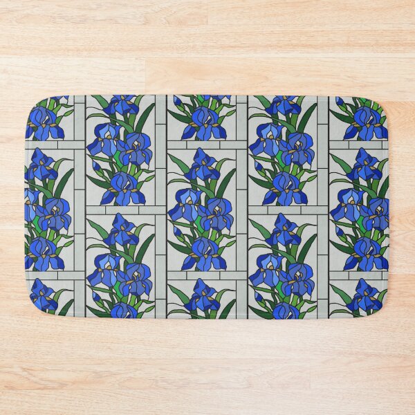 Item preview, Iris stained glass window  designed and sold by AbigailHerman.