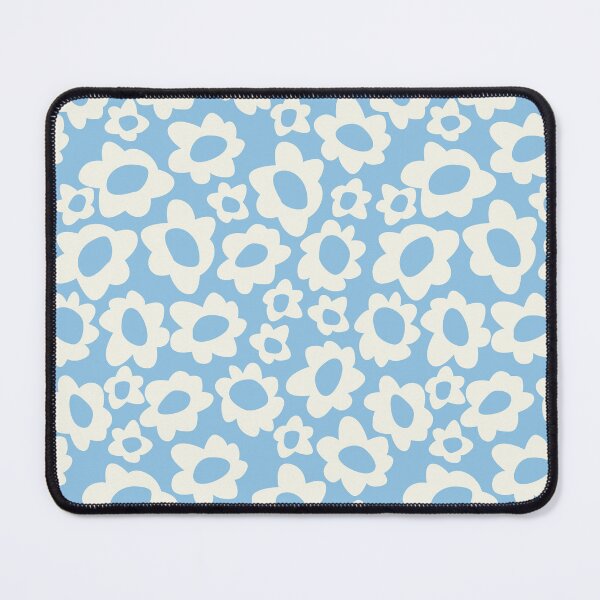 Item preview, MODERN BOHO MATISSE FLOWERS CREAM PASTEL BLUE designed and sold by blomastudios.