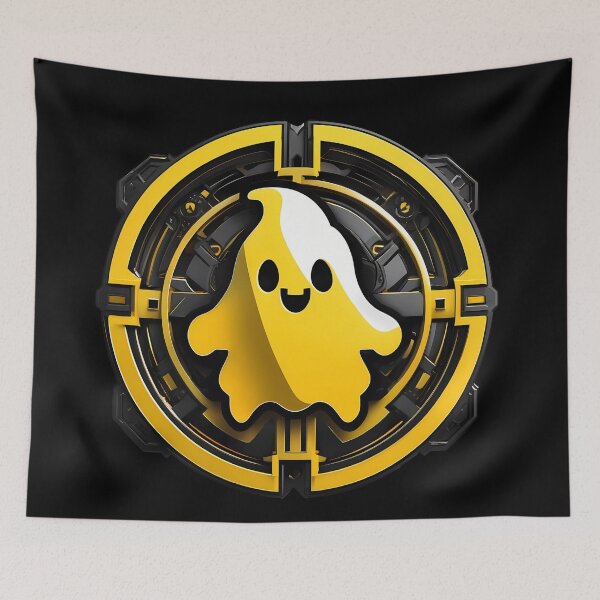 Item preview, Smiles in 16K: Smiling Yellow Ghost designed and sold by Artedig.