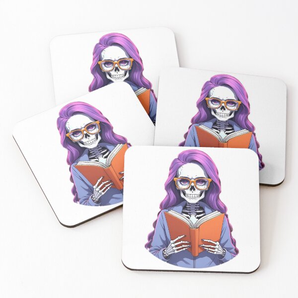 Item preview, Preppy Skeleton Bookworm designed and sold by PlanetMarker.