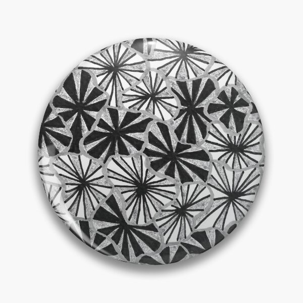 Item preview, Black flowers pattern  designed and sold by InspiringLines.