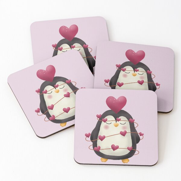 Item preview, Penguin Love designed and sold by NatureBrushbyMariela.