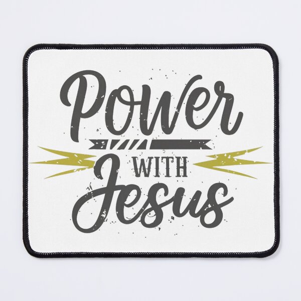Item preview, Power With Jesus, Lightening Art designed and sold by Faithloveshop.