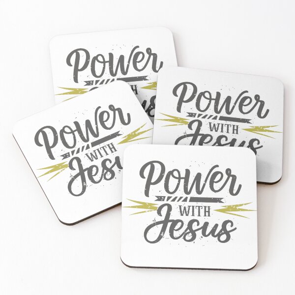 Item preview, Power With Jesus, Lightening Art designed and sold by Faithloveshop.