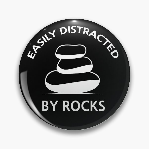 Item preview, easily distracted warning by rocks designed and sold by stevenbrian698.