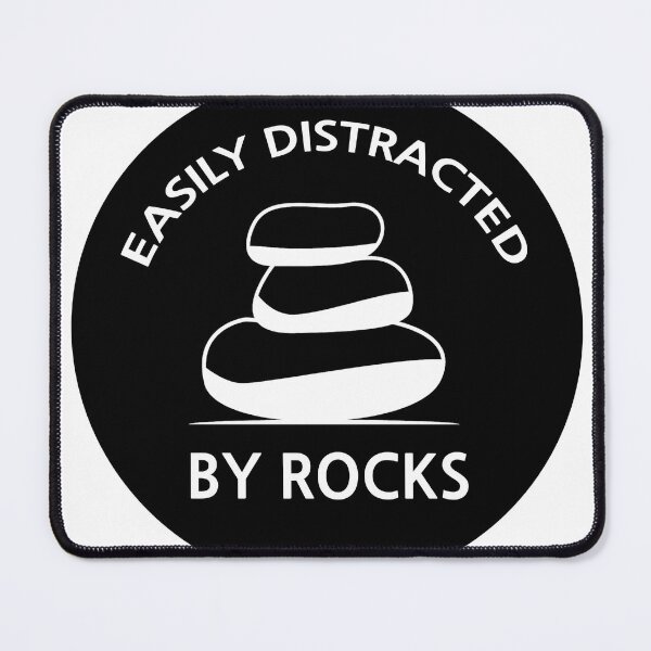 Item preview, easily distracted warning by rocks designed and sold by stevenbrian698.