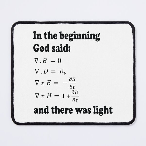 Item preview, God Said Maxwell's Equations designed and sold by ScienceCorner.