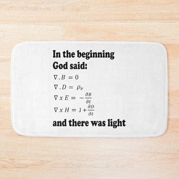 Item preview, God Said Maxwell's Equations designed and sold by ScienceCorner.