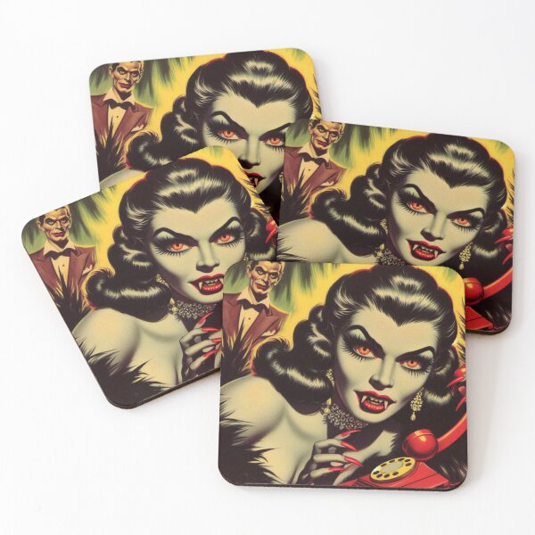 Item preview, Vintage Vampire Girl designed and sold by PulpVintage.