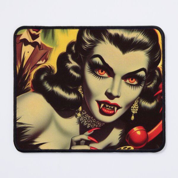 Item preview, Vintage Vampire Girl designed and sold by PulpVintage.