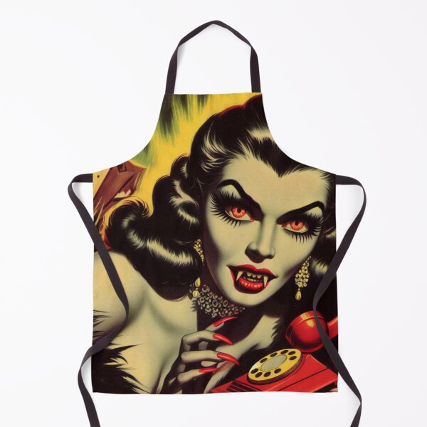 Item preview, Vintage Vampire Girl designed and sold by PulpVintage.