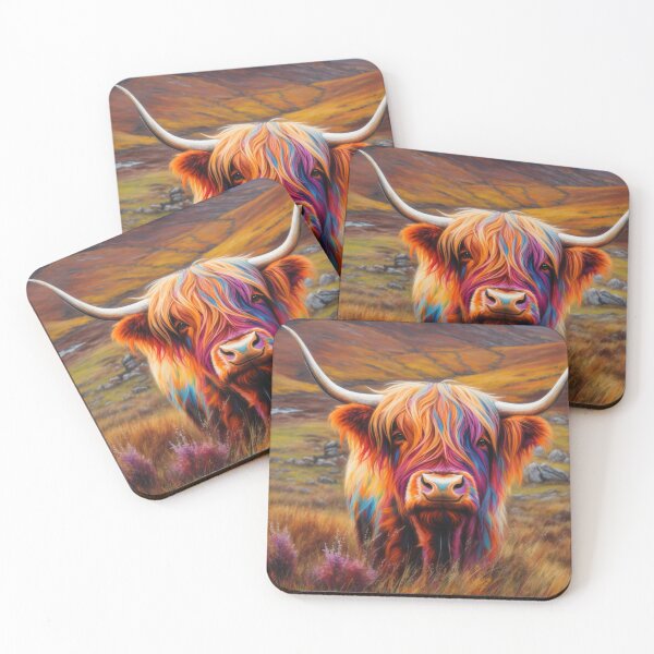 Item preview, Scottish Highland Cow Art/Picture for birthdays and gifts designed and sold by VividArtVisions.