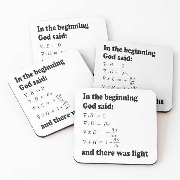 Item preview, God Said Maxwell's Equations designed and sold by ScienceCorner.