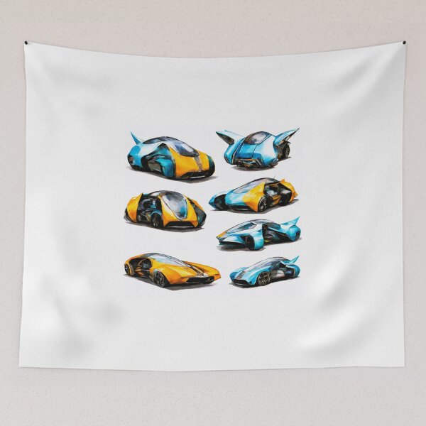 Item preview, future cars bubble design with fins designed and sold by janjacbu.