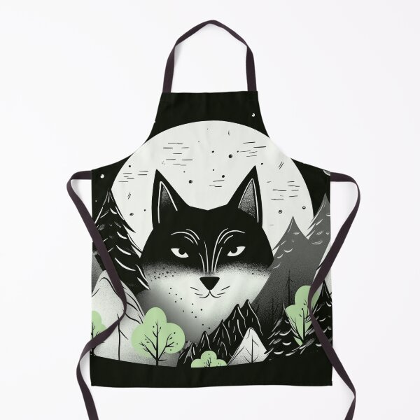 Item preview, Wolf in the mountain landscape under the full moon designed and sold by randrdesign.