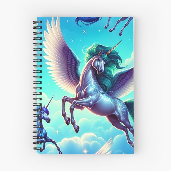 Item preview, Majestic Winged Unicorns in Flight designed and sold by mymagicstoreus.
