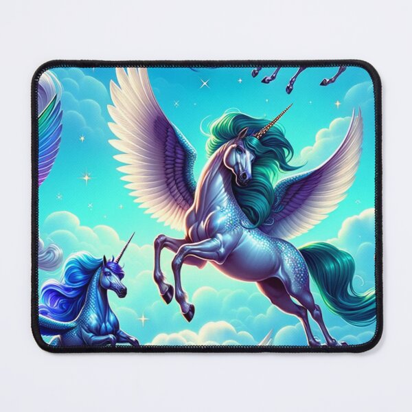 Item preview, Majestic Winged Unicorns in Flight designed and sold by mymagicstoreus.