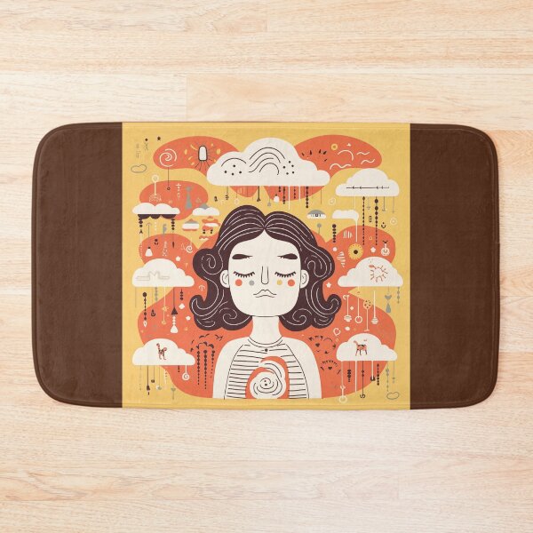 Item preview, Abstract Lady Swinging In The Clouds designed and sold by CoolMantras.