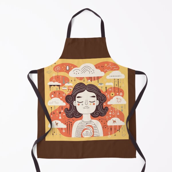 Item preview, Abstract Lady Swinging In The Clouds designed and sold by CoolMantras.