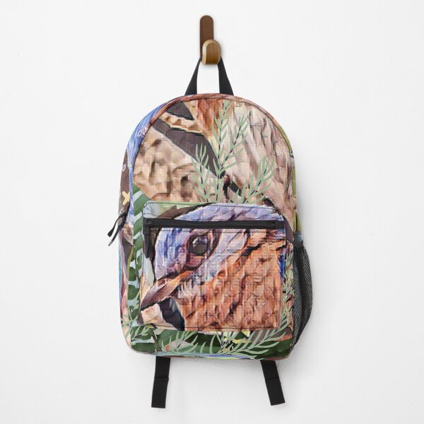 Item preview, Cute perched blue and brown little bird. designed and sold by FineArtMaster.