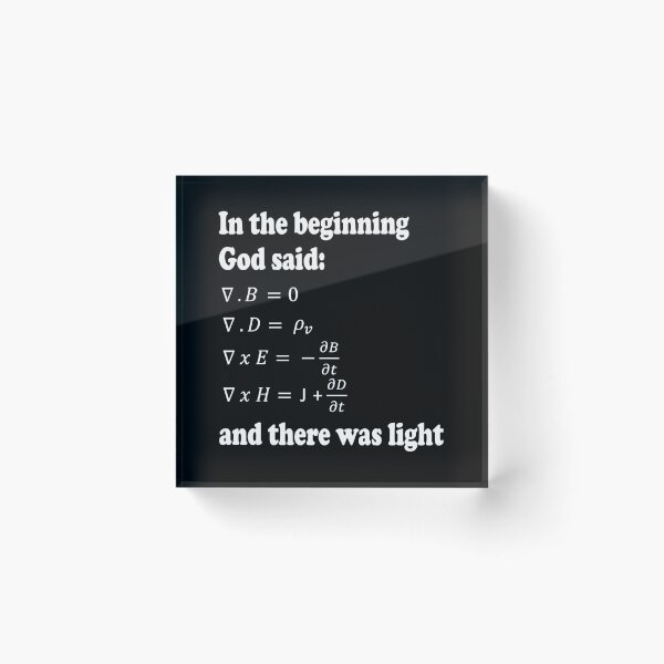 Item preview, God Said Maxwell's Equations designed and sold by ScienceCorner.