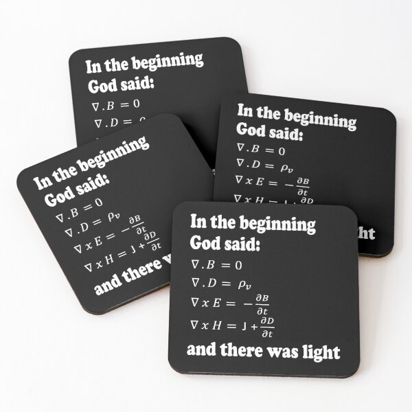 Item preview, God Said Maxwell's Equations designed and sold by ScienceCorner.