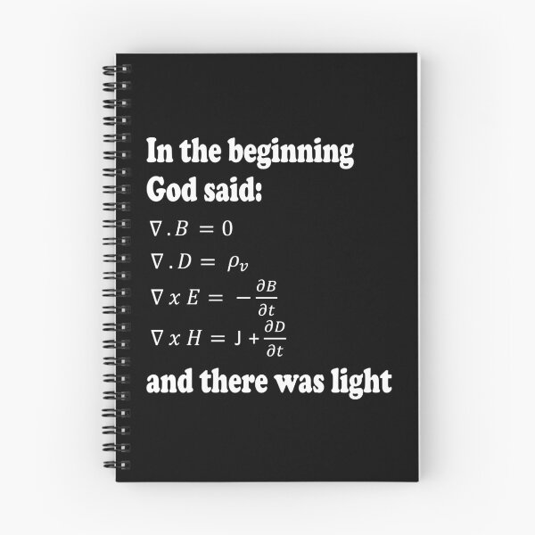 Item preview, God Said Maxwell's Equations designed and sold by ScienceCorner.