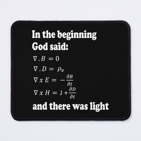 Item preview, God Said Maxwell's Equations designed and sold by ScienceCorner.