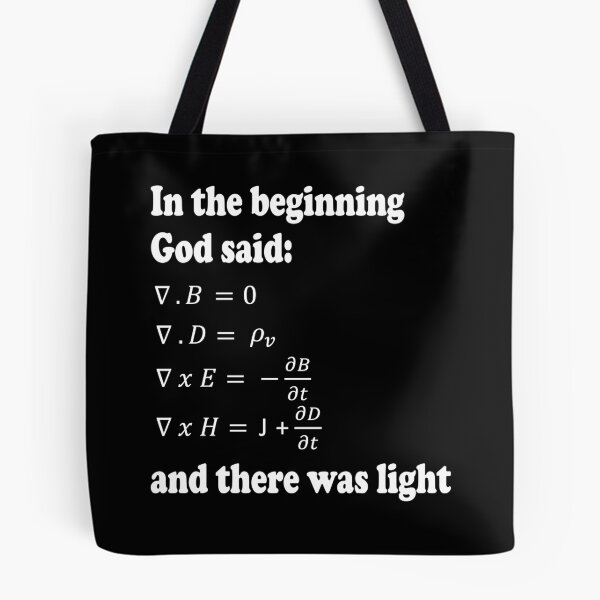 Item preview, God Said Maxwell's Equations designed and sold by ScienceCorner.
