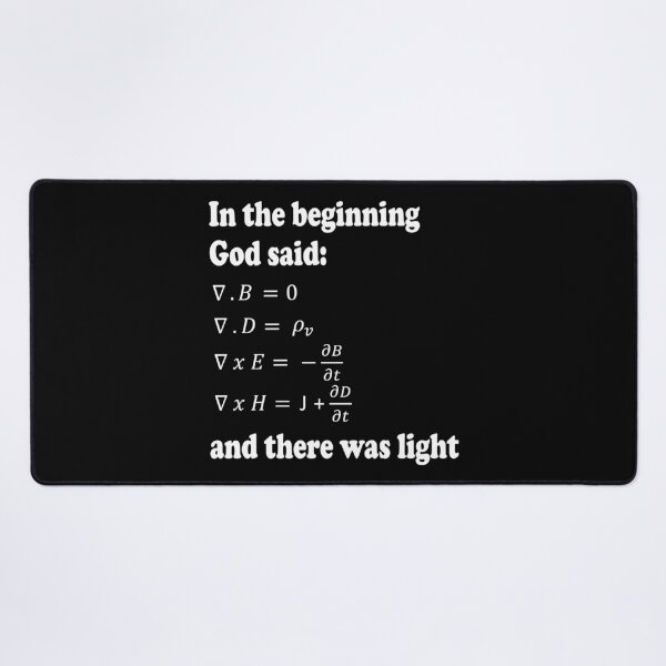 Item preview, God Said Maxwell's Equations designed and sold by ScienceCorner.