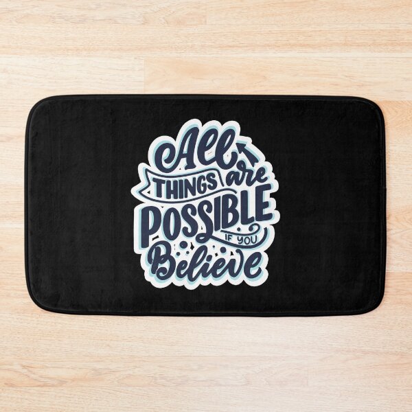 Item preview, All Things Are Possible if You Believe - Inspirational design designed and sold by SlickCity.