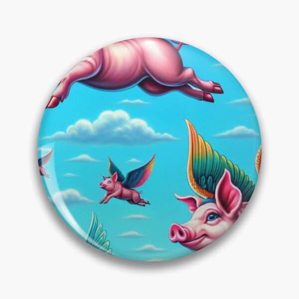 Item preview, Whimsical Flying Pigs Sky Artwork designed and sold by mymagicstoreus.