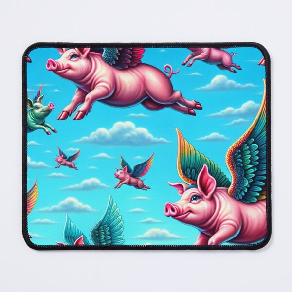 Item preview, Whimsical Flying Pigs Sky Artwork designed and sold by mymagicstoreus.