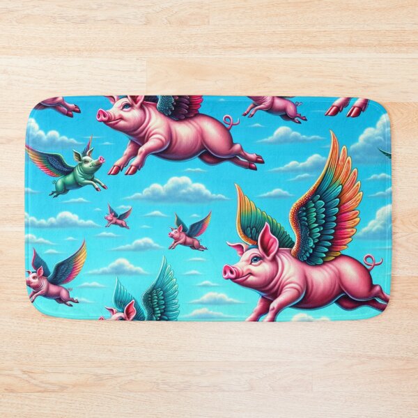 Item preview, Whimsical Flying Pigs Sky Artwork designed and sold by mymagicstoreus.