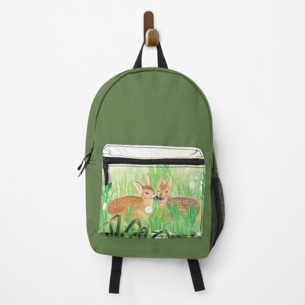 Item preview, Two Deer Fawns in Spring Grass Illustration designed and sold by Julia Doria.