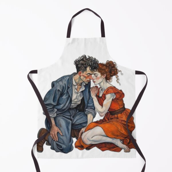 Item preview, "Harmony in Lines: A Schiele-Inspired Duet" designed and sold by sanam1362.