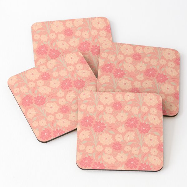 Item preview, Pantone 2024 peach tone floral on peach background  designed and sold by MarySchwindt.