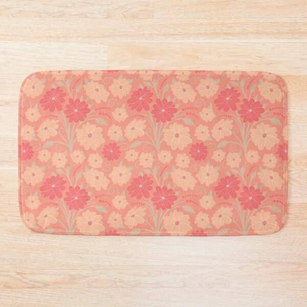 Item preview, Pantone 2024 peach tone floral on peach background  designed and sold by MarySchwindt.