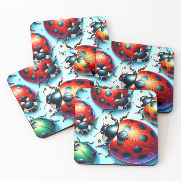 Item preview, Vibrant Ladybug Fantasy Artwork designed and sold by mymagicstoreus.
