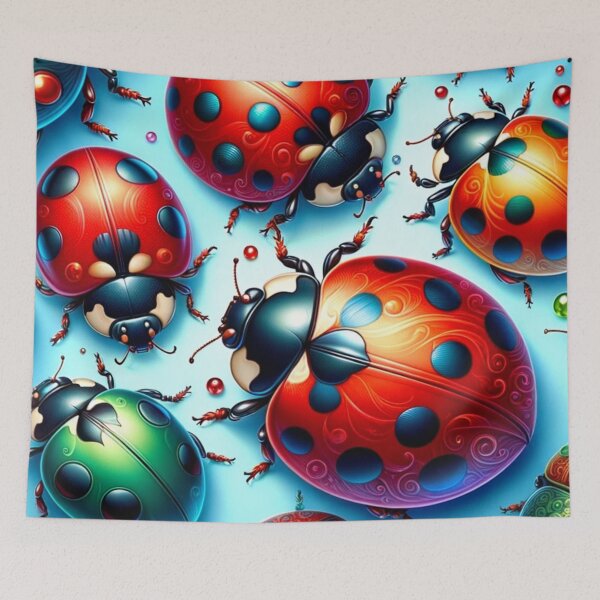 Item preview, Vibrant Ladybug Fantasy Artwork designed and sold by mymagicstoreus.