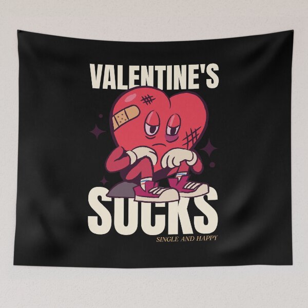Item preview, Valentines Sucks, Single and Happy designed and sold by Kamran-Sharjeel.