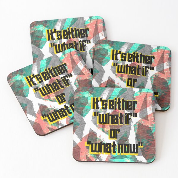 Item preview, Abstract Cyan Pink: 'What If' or 'What Now' designed and sold by ArtCee-Vibes.