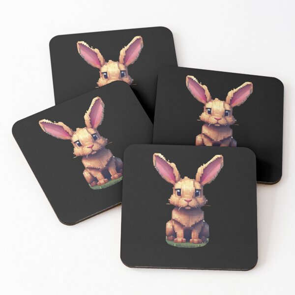 Item preview, Pixel brown bunny designed and sold by HarriPaloma.