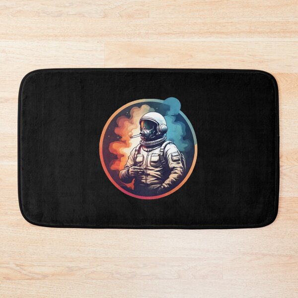 Item preview, Retro Cosmic Clouds: 90s Smoking Astronaut designed and sold by WAUZ.