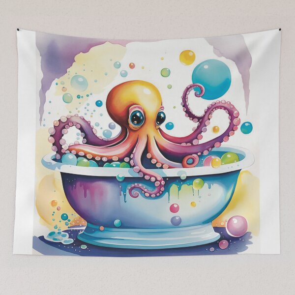 Item preview, Octopus Bath Time designed and sold by OpaDopa.