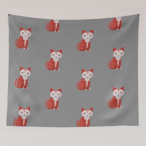 Item preview, Red cat designed and sold by Wiesława Smolińska.