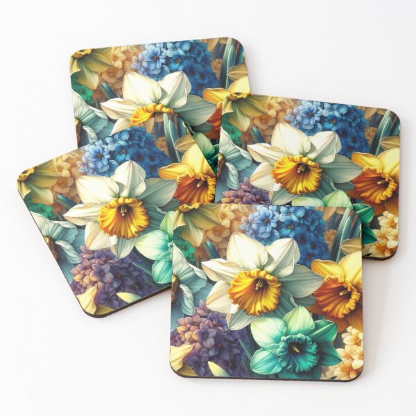 Item preview, Vibrant Spring Daffodils Art Print designed and sold by mymagicstoreus.