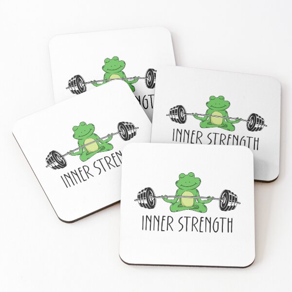 Item preview, Inner strength - frog designed and sold by taffy-lemonade.